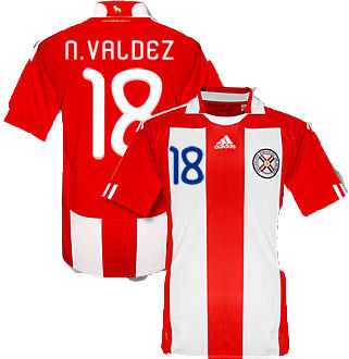 National teams Adidas 2010-11 Paraguay World Cup Home Shirt (N.Valdez