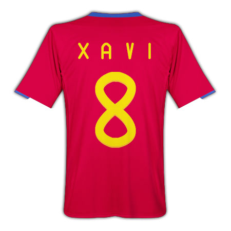 National teams Adidas 2010-11 Spain World Cup home (Xavi 8)