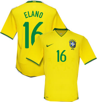National teams Nike 08-09 Brazil home (Elano 16)