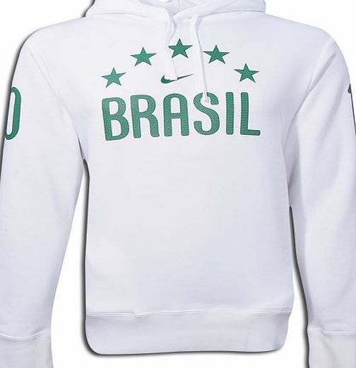 Nike 2010-11 Brazil Nike Hooded Top (White)
