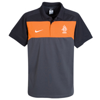 National teams Nike 2010-11 Holland Nike Travel Polo Shirt (Black)