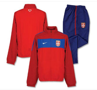 Nike 2010-11 Serbia Nike Woven Tracksuit (Red)