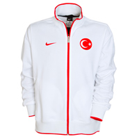 National teams Nike 2010-11 Turkey Nike N98 Track Jacket (White)