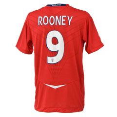 Umbro 08-09 England away (Rooney 9)