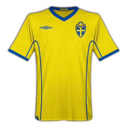 Umbro 2010-11 Sweden Umbro Home Shirt (Kids)