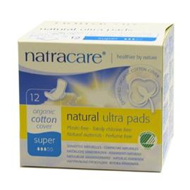 natracare Natural Pads Super Pads with Wings