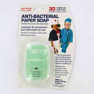Anti Bacterial Paper Soap 30 Sheets