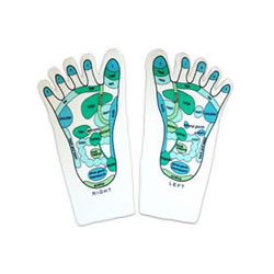 Natural Products Reflexology Massage Socks Blue