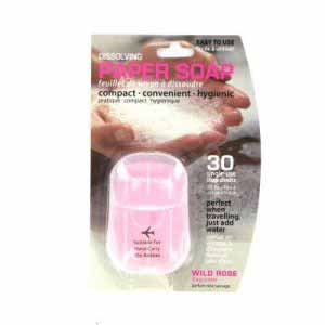 Wild Rose Paper Soap 12pcs