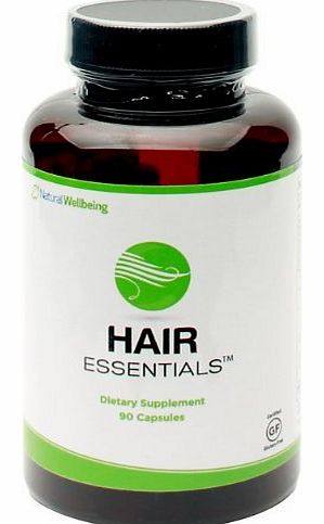 Natural Wellbeing Hair Essentials Natural, Herbal Hair Growth Supplement for Men 
