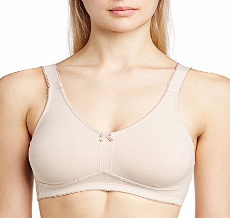 Naturana Womens Moulded Mastectomy Soft Cup Everyday Bra, Beige (Light Beige), 42C
