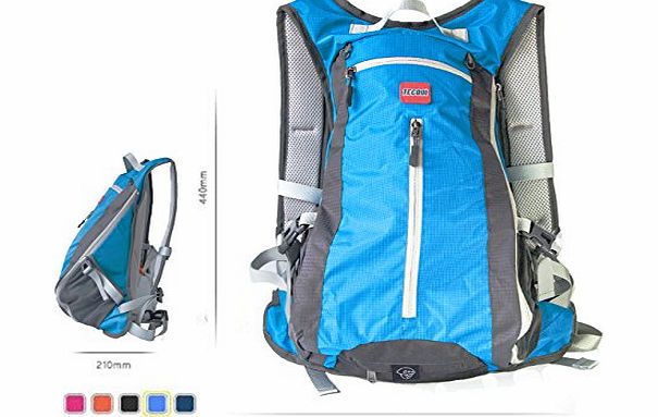 15L Waterproof Outdoor Sports Backpack Shoulder Belt Bag For Biking Cycling Traveling Camping Hiking(Light Blue)