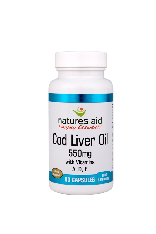 Cod Liver Oil - 550mg. 90 Capsules.