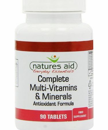 Complete Multi Vitamins and Minerals Tablets - Pack of 90 Tablets