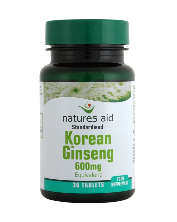 Korean Ginseng 40mg (600mg equiv) 30 Tablets.