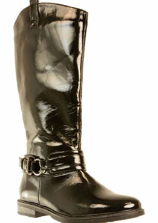 NATURE`S OWN Greenhow Black Patent Riding Boot