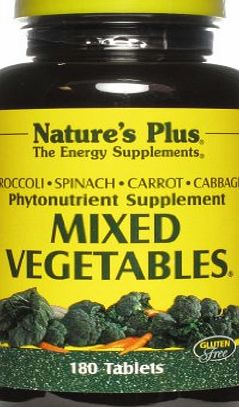 Natures Plus Mixed Vegetables, 180 Tablets