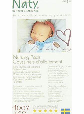Naty by Nature Babycare Naty by Nature Baby Care Nursing Pads, 30 pieces per pack.