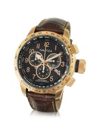 Nautica BFC 46 - Brown Leather Strap Chrono Watch