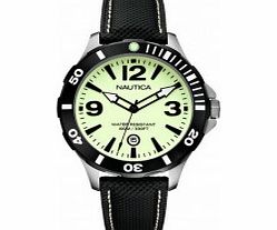 Nautica Mens BFD 101 Luminous Black Watch