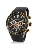 Nautica NSR-01 - Rose Gold Plated Diver Chrono Watch