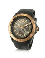Nautica NSR-04 - Rose Gold and Black Case Multifunction