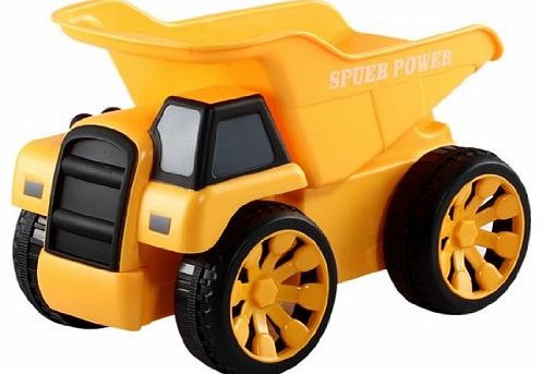 RC Cartoon Toy Tip Lorry with Sound (Yellow)