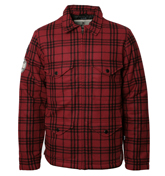 Red `Stanford` Quilted Lumberjack
