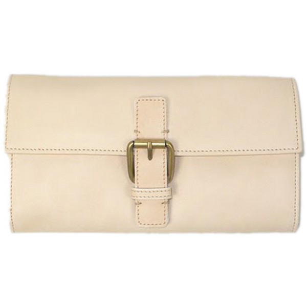 Large Keira White Wallet by