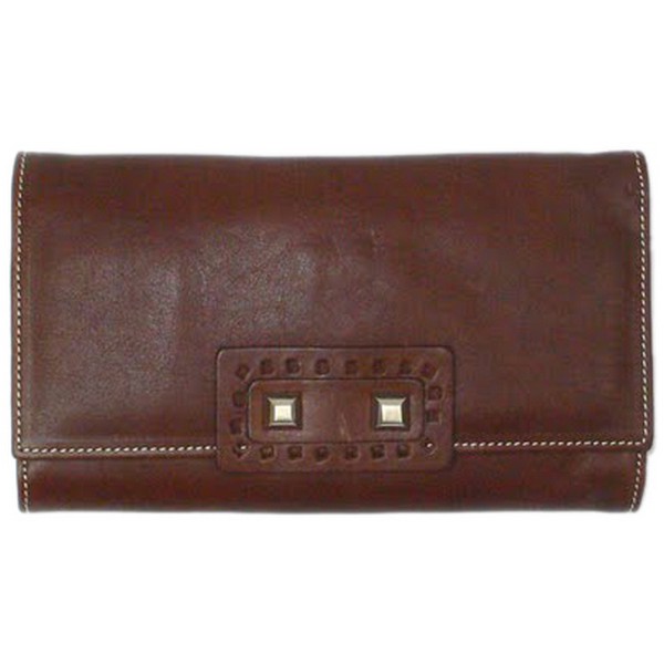 Large Nadia Brown Wallet by
