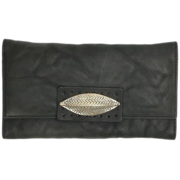 Sheila Black Washed Wallet by