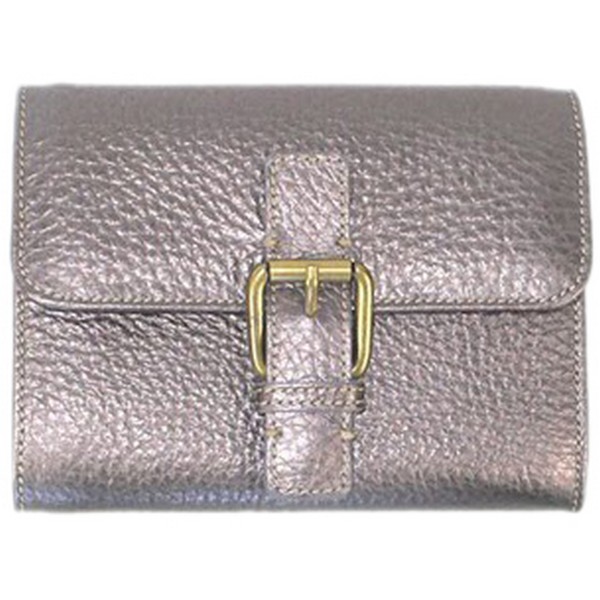 Small Keira Pewter Tumbled Wallet by