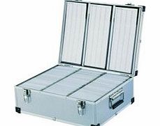 Aluminium CD or DVD Storage Box with sleeves holds upto 630 disks