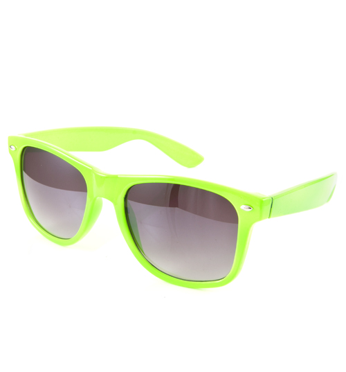 Neon Green Wayfarer Sunglasses
