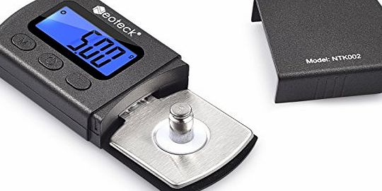 Neoteck Digital Turntable Stylus Force Scale Gauge Tester 0.01g Blue LCD Backlight for Tonearm Phono Cartridge