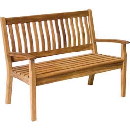New from Neptune Classics the Canterbury 4ft Garden Bench. Sculpted from Albizia a strong durable ha