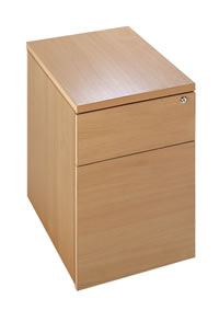 neptune Primary Storage Mobile Two Drawer Pedestal