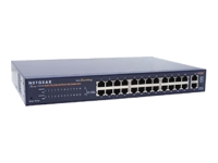 NetGear FS526T Smart 24x10/100/1000Mbps Copper Gigabit Uplink Switch