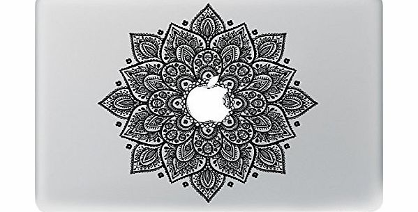 NetsPower Colorful Pattern Vinyl Decal Sticker Power-up Art Black for Apple MacBook Pro/Air 13`` 15`` Inch - Pattern 28