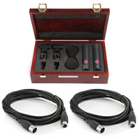 KM184 Stereo Mic Set Black with FREE