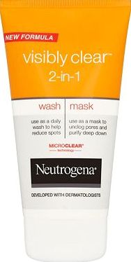 Neutrogena Visibly Clear, 2041[^]10033274 2 in 1 Washand Mask