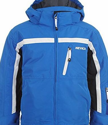 Nevica Kids Meribel Ski Jacket Junior Boys Snow Coat Winter Skiwear Clothing Blue/Navy 7-8 (SB)