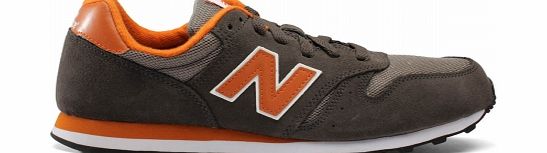 New Balance 373 Brown/Orange Suede Trainers