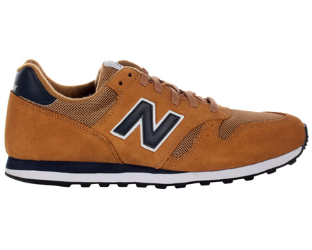 373 Tan/Navy Suede & Mesh Trainers