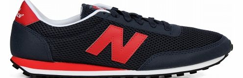 410 Navy/Red Mesh Trainers
