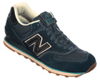 New Balance 574 Blue Suede Trainers