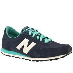New Balance Male 410 Suede Upper Fashion Trainers in Navy and Pale Blue