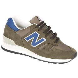 New Balance Male 670 Leather/Textile Upper Textile Lining Fashion Trainers in Grey, Khaki