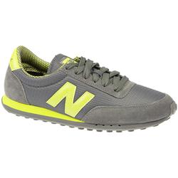 New Balance Male New Balance 410 Leather/Textile Upper Textile Lining Fashion Trainers in Charcoal