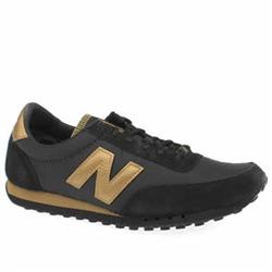 New Balance Male New Balance 410 Nylon Runner Manmade Upper Fashion Trainers in Black and Gold, Black and White, Brown and Pale Blue